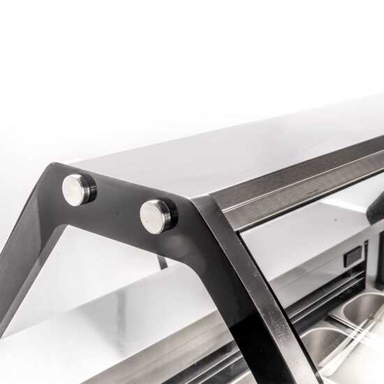 The Marchia GIC-10 56" Gelato Ice Cream Dipping Cabinet keeps 10 pans of gelato at optimal serving temperatures, perfect for displaying and serving frozen treats in restaurants or cafes.