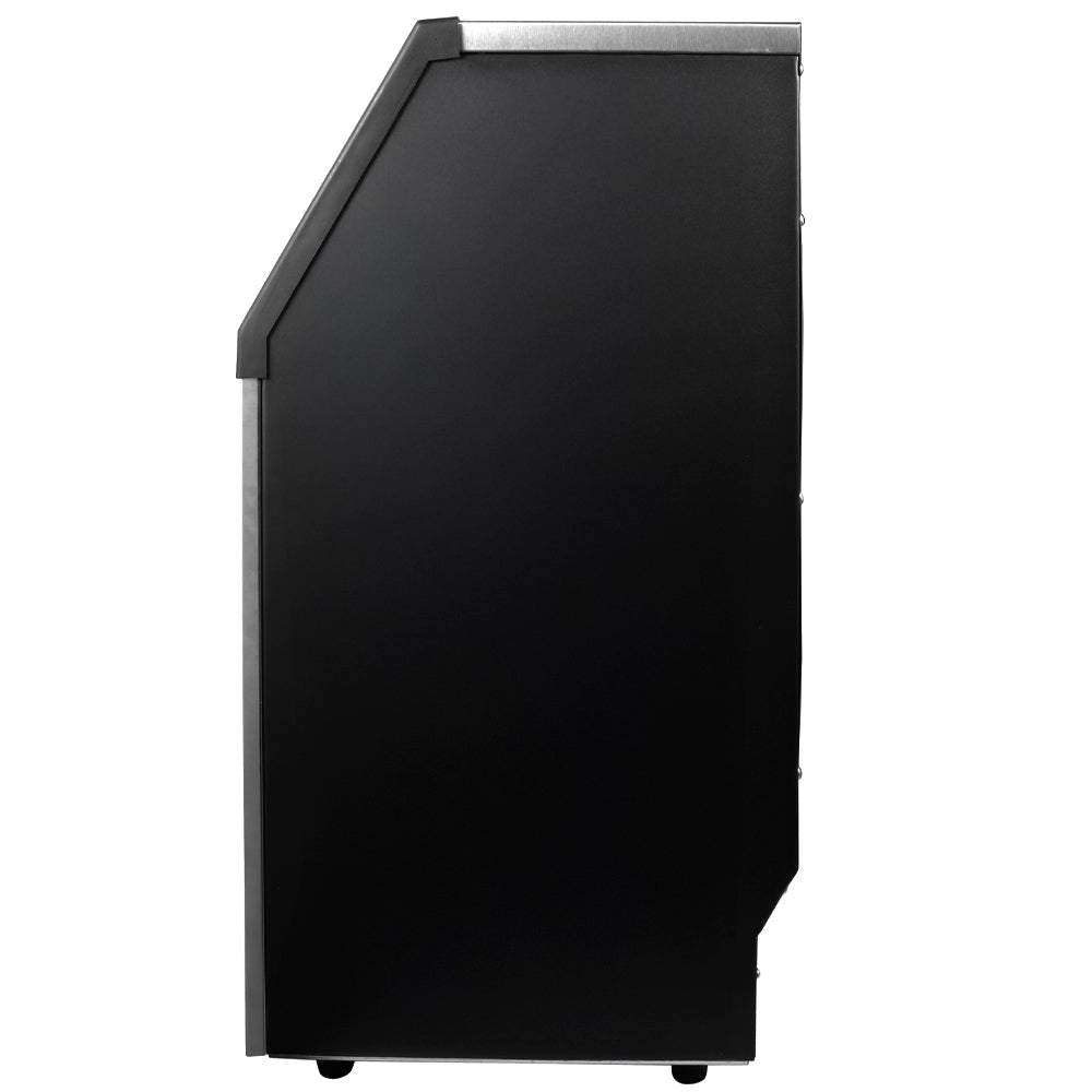 Coldline EIC100 18-inch commercial crescent ice machine producing up to 100 lb of ice per day, air-cooled design ideal for restaurants, bars, cafés, and foodservice operations.