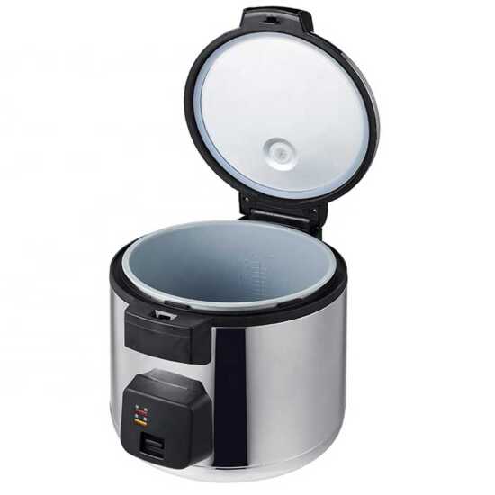 Prepline ERC60 Electric Rice Cooker and Warmer, 60 Cups Cooked / 30 Cups Uncooked, 120V/1650W - Efficiently cooks and keeps large quantities of rice warm for restaurants, buffets, and catering services.