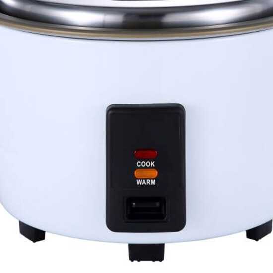 Prepline ERC60X 18" Electric Rice Cooker and Warmer, 60 Cups Cooked / 30 Cups Uncooked, 120V/1650W - Perfect for efficiently cooking and warming large quantities of rice for commercial use.