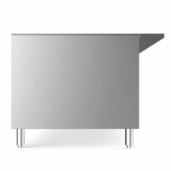 Prepline 48" Three Pan Sealed Well Electric Hot Food Steam Table with enclosed base and sliding doors, ideal for keeping multiple dishes warm in commercial kitchens. Features 120V, 1500W power for consistent heating and easy access.