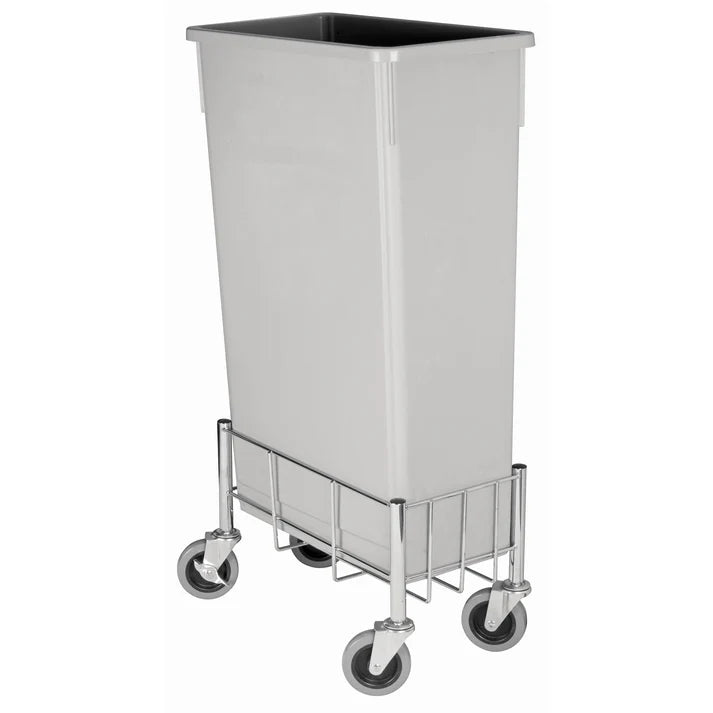 Wire Dolly 4/Pack perfect for improving waste collection efficiency, this wire cart is designed to hold a 23 gallon slender trash can while its (4) wheels allow you to easily roll it to where you want. Thanks to its narrow design, this trash can wire cart is easy to move through tight spaces. Boasting a 400 lb. capacity, this premium quality wire cart will withstand heavy duty use without bending or warping.