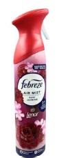 Febreze Ruby Jasmine air freshener spray, 185 ml, eliminates odors and leaves a long-lasting fresh, elegant jasmine fragrance.