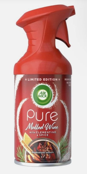 Air Wick Air Freshener Spray, Mulled Wine Scent, 250ml (8.45 Oz)
