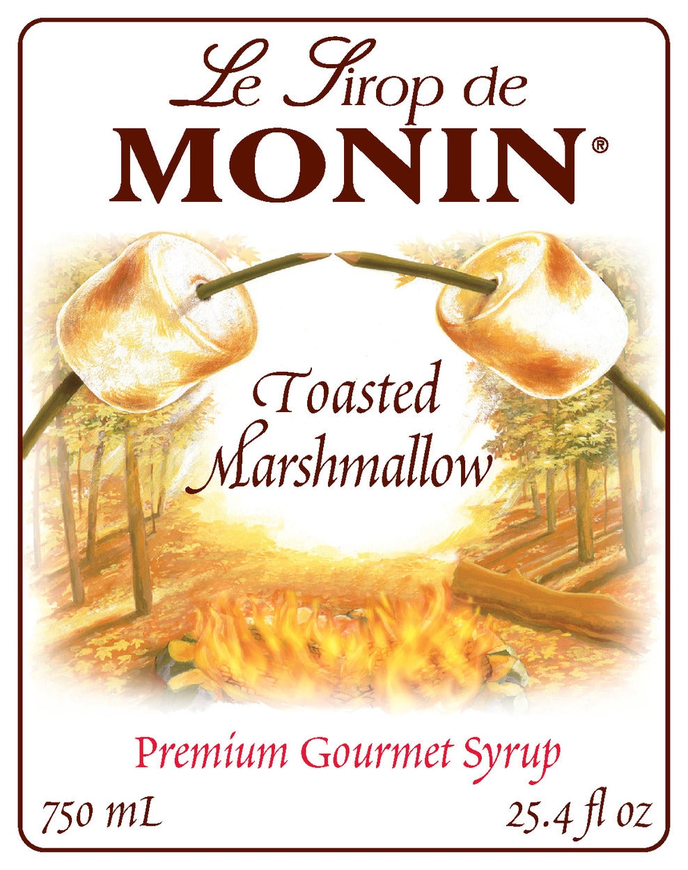 Monin Toasted Marshmallow Syrup 750 mL Bottle additional product image