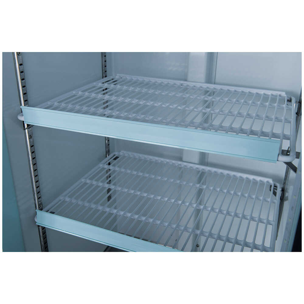 Coldline G10-W 21-inch glass door merchandiser refrigerator with LED lighting, white exterior.