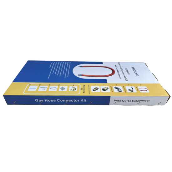 Prepline 3/4" x 48" Gas Hose Connector Kit with Quick Disconnect - Reliable and durable gas connection for safely installing gas appliances in commercial kitchens.