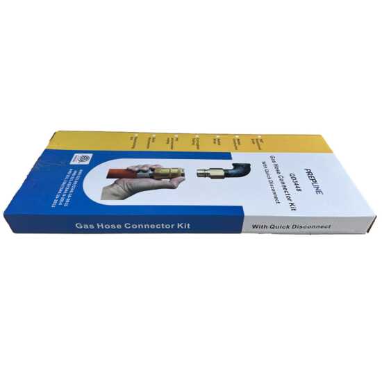 Prepline 3/4" x 48" Gas Hose Connector Kit with Quick Disconnect - Reliable and durable gas connection for safely installing gas appliances in commercial kitchens.