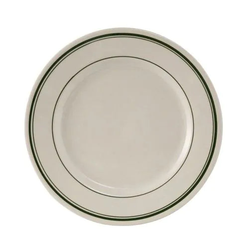 Yanco Plate GB-16 is an elegant and reliable addition to your tableware collection. These plates are made from high-quality porcelain with a stylish glaze finish. Porcelain features excellent resistance to mechanical damage and temperature. You can use this stylish white plate to serve any dish you want. For example, you can use it for serving sushi, appetizers or fresh vegetables. All Green Band collection items would be a stylish choice for any table setting. 