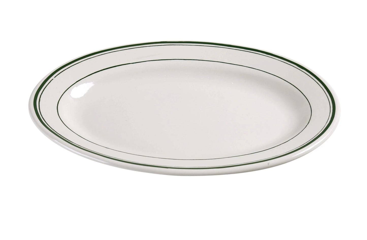 Yanco Platter GB-33 is a perfect solution for your food-serving establishment. It can be used for serving vegetables, cold cuts, fresh greens or appetizers. It is made from high-quality reliable porcelain. Thanks to the stylish Green Band collection, these white platters will perfectly fit your porcelain tableware collection. They will always look nice in your fine-dining restaurant or catering events. These round platters are a stylish and high-quality dinnerware solution for your business.