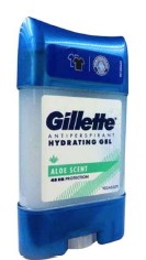Gillette Clear Gel Antiperspirant, Aloe, 70 ml, offers long-lasting sweat and odor protection with a soothing aloe formula.
