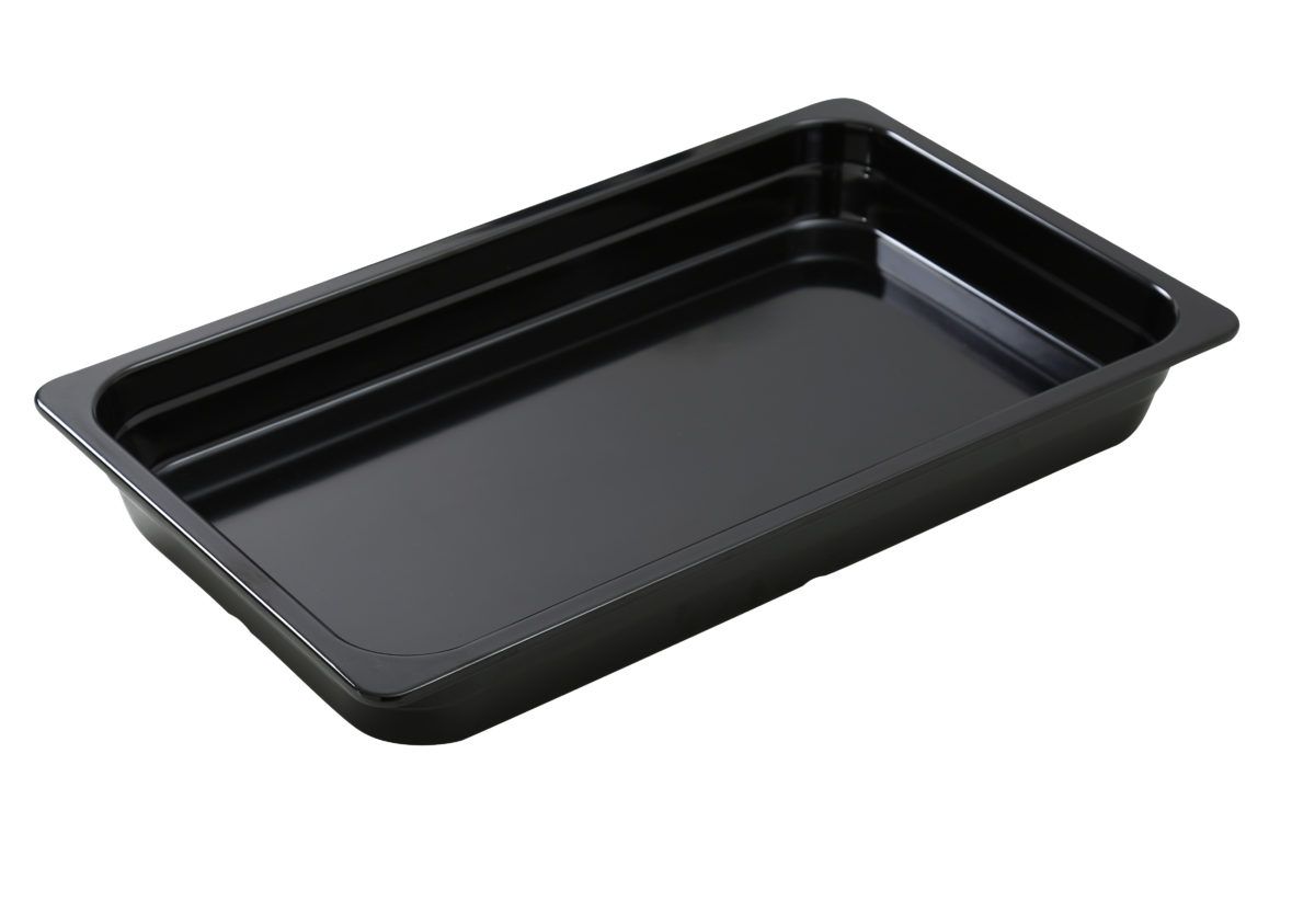 Yanco Pan GN-120BK 3/Pcs is an affordable and reliable addition to your tableware collection. These pans are made from high-quality melamine material, that makes its dinnerware look like ceramics. These GN collection pans are commonly used for preparing and serving big portions of a variety of dishes like lasagna, cheese or egg dishes, macaroni and cheese, and other food. These pans would be perfect for your fine-dining restaurant, catered events, outdoor dining area or even hotels.