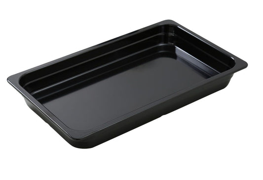 Yanco Pan GN-120BK 3/Pcs is an affordable and reliable addition to your tableware collection. These pans are made from high-quality melamine material, that makes its dinnerware look like ceramics. These GN collection pans are commonly used for preparing and serving big portions of a variety of dishes like lasagna, cheese or egg dishes, macaroni and cheese, and other food. These pans would be perfect for your fine-dining restaurant, catered events, outdoor dining area or even hotels.