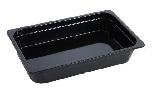 Yanco Pan GN-121BK 3/Pcs is an affordable and reliable addition to your tableware collection. These pans are made from high-quality melamine material, that makes its dinnerware look like ceramics. These GN collection pans are commonly used for preparing and serving big portions of a variety of dishes like lasagna, cheese or egg dishes, macaroni and cheese, and other food. These pans would be perfect for your fine-dining restaurant, catered events, outdoor dining area or even hotels. 