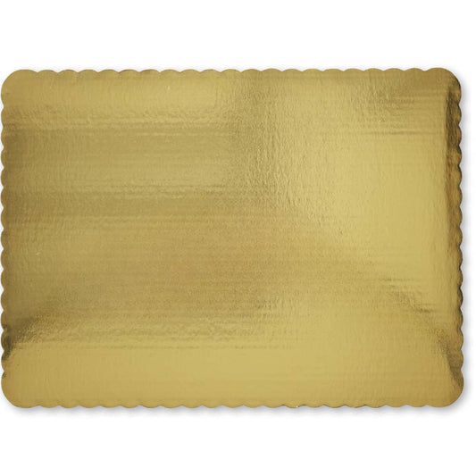 Gold Rectangular Cake Board Sheets 12"x18" or 9"x13" Sizes