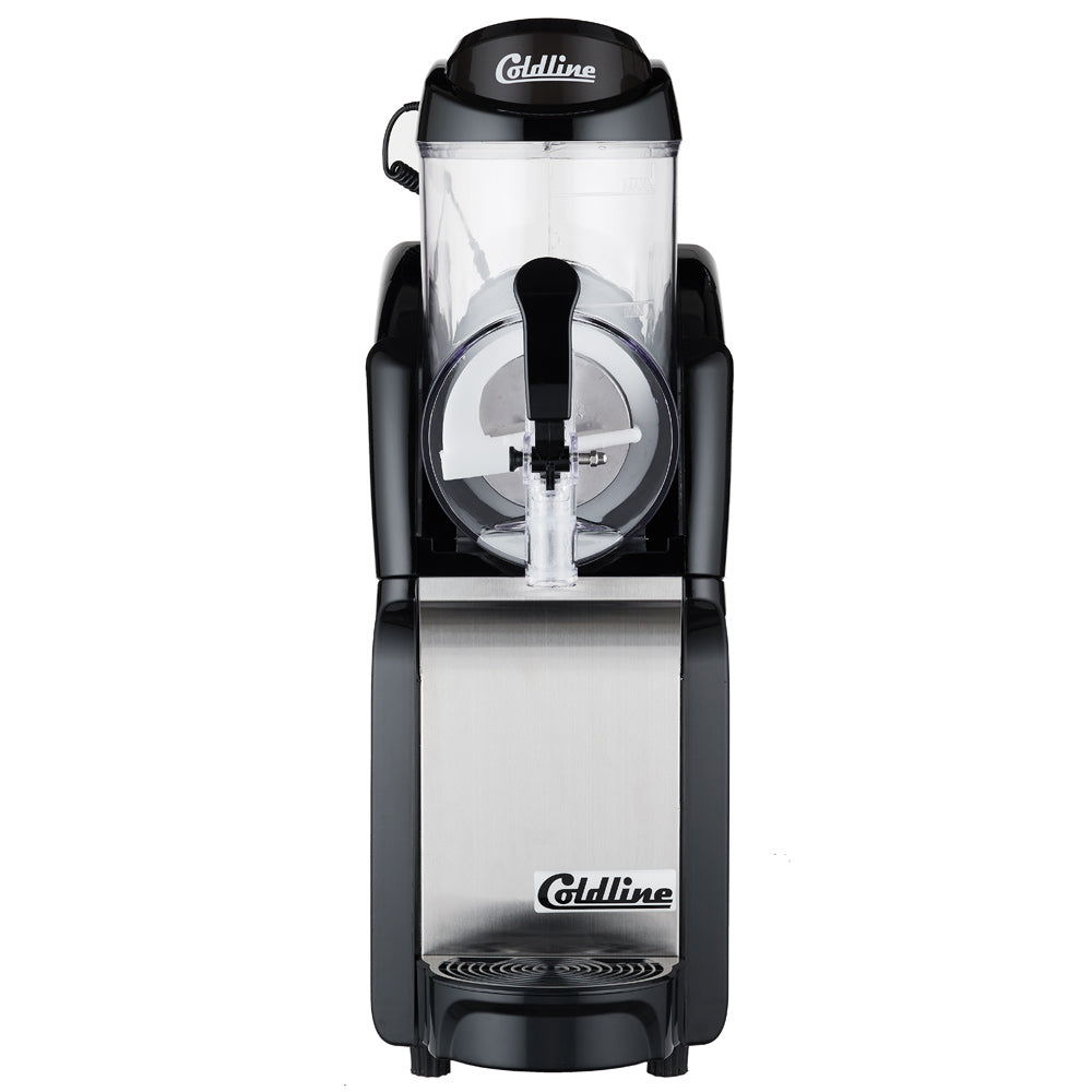 Coldline GRANITA-1N Single 1 Bowl Pourover Granita Slush Machine, 3-gallon capacity, perfect for making and serving granitas, slushes, and frozen beverages. Ideal for commercial use, with easy operation and quick dispensing.
