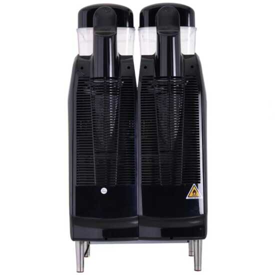 Coldline GRANITA-2X Double 2 Bowl Pourover Granita Slush Machine, 6.4-gallon capacity, designed for serving granitas, slushes, and frozen beverages. Dual bowls allow for efficient high-volume dispensing.