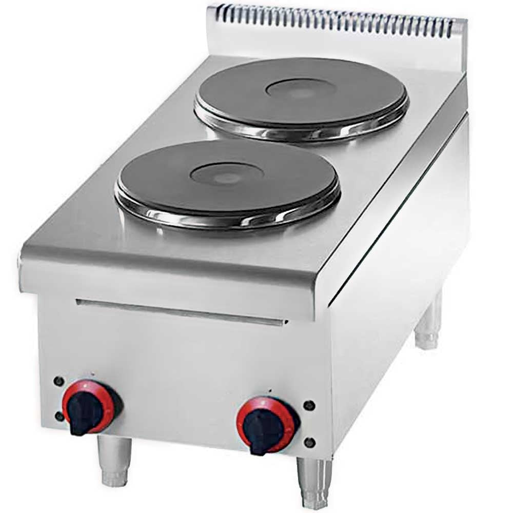 Cookline GS2 countertop 2 burner electric hot plate 5200W for efficient portable cooking in restaurants cafes and commercial kitchens