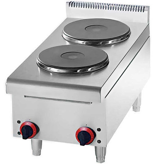 Cookline GS2 countertop 2 burner electric hot plate 5200W for efficient portable cooking in restaurants cafes and commercial kitchens