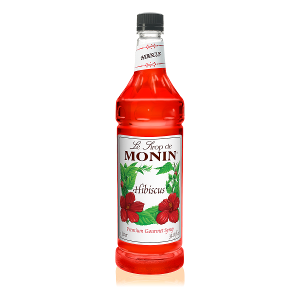 Monin Hibiscus Syrup 1 L Bottle