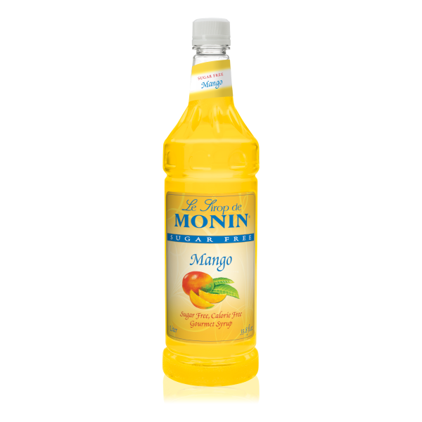 Monin Sugar Free Mango Syrup 1 L Bottle