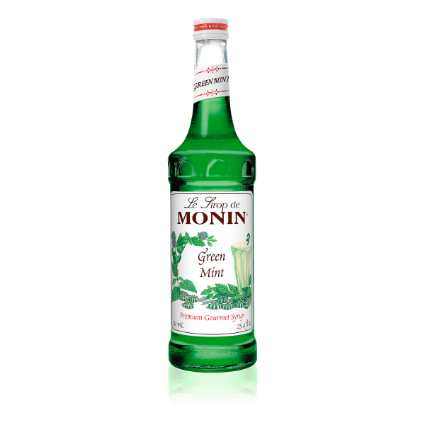 Monin Green Mint Syrup 750 mL Bottle