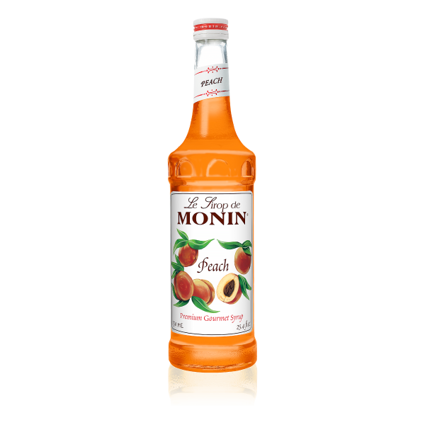 Monin Peach Syrup 750 mL Bottle