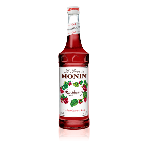 Monin Raspberry Syrup 750 mL Bottle