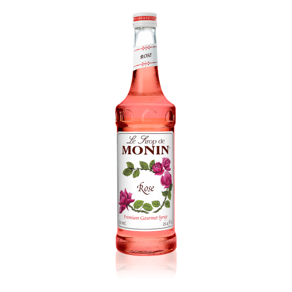 Monin Rose Syrup 750 mL Bottle