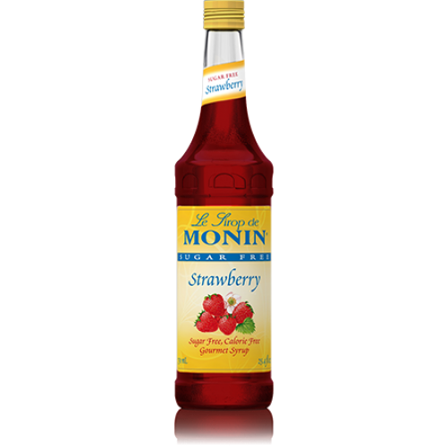 Monin Sugar Free Strawberry Syrup 750 mL Bottle