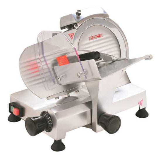 Prepline HBS220 9-inch blade commercial manual meat slicer, designed for precise slicing of meats and cheeses in delis, restaurants, and butcher shops.