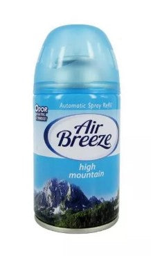 Air Breeze Auto Spray Refill in High Mountain scent, 6.2 Oz can