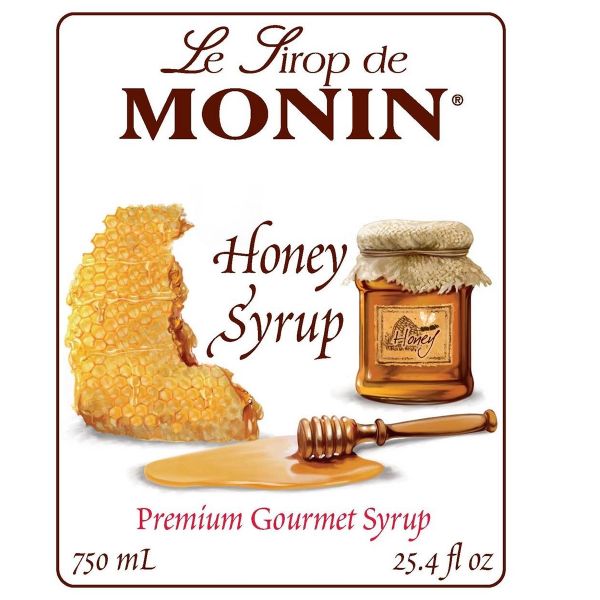 Monin Honey Syrup 750 mL Bottle additional product image