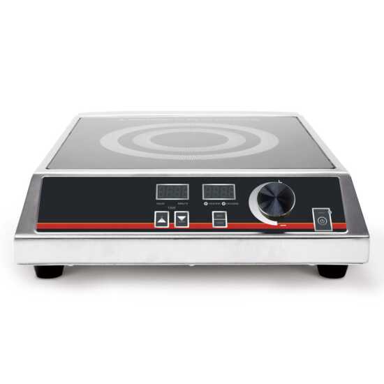 Cookline IC-1800 portable countertop induction range/cooker, operating on 120V and delivering 1800W, designed for efficient cooking in compact spaces, ideal for catering and food service.