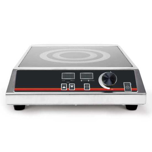 Cookline IC-1800 portable countertop induction range/cooker, operating on 120V and delivering 1800W, designed for efficient cooking in compact spaces, ideal for catering and food service.