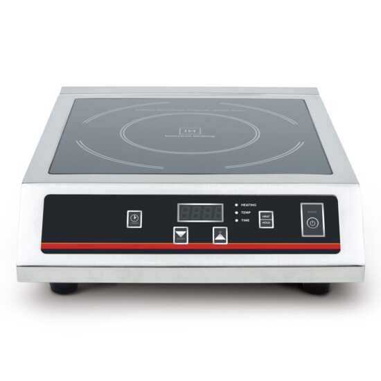 Cookline IC-3500 portable countertop induction range/cooker, operating on 208/240V and delivering 3500W, designed for high-efficiency cooking in commercial kitchens and catering services.