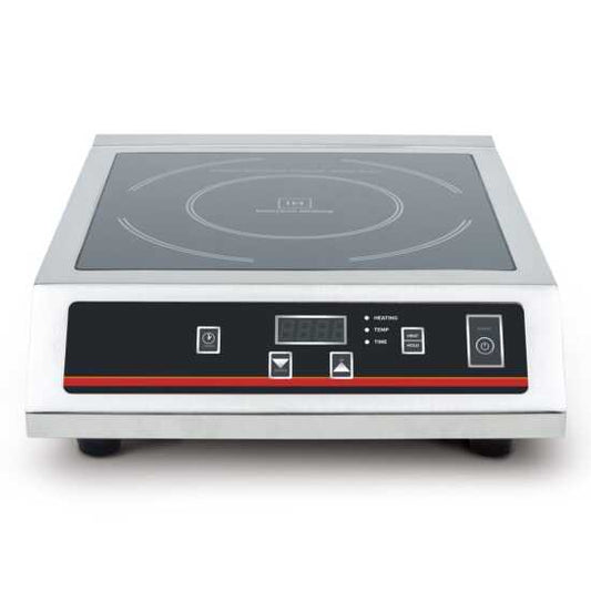 Cookline IC-3500 portable countertop induction range/cooker, operating on 208/240V and delivering 3500W, designed for high-efficiency cooking in commercial kitchens and catering services.