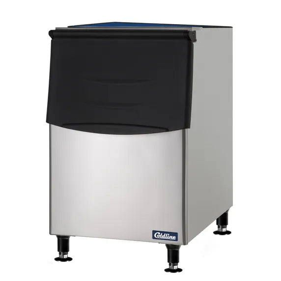 Coldline B275-22 275 lb ice storage bin (bin only) with durable stainless steel construction, thick insulation for long-lasting ice retention, and large-capacity design for commercial use. Compatible with modular ice machines, featuring easy-access sliding door and heavy-duty base for restaurants, bars, hotels, and foodservice kitchens.