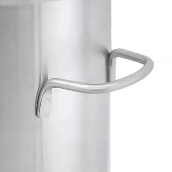 Prepline ITD-5GR round stainless steel iced tea dispenser with a 5-gallon capacity, perfect for serving refreshing iced tea at restaurants, cafes, and events.