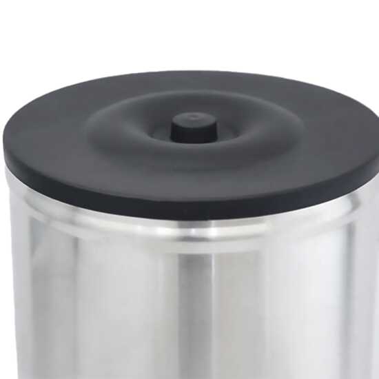 Prepline ITD-5GR round stainless steel iced tea dispenser with a 5-gallon capacity, perfect for serving refreshing iced tea at restaurants, cafes, and events.