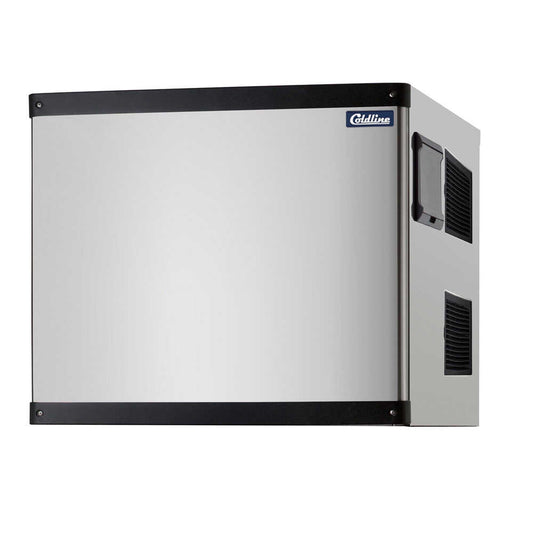Coldline ICE400T-HA 22-inch modular ice machine, head only, ideal for high-volume commercial use. It produces up to 400 lbs of half-cube ice per day and is compatible with a range of bin sizes for flexible storage.