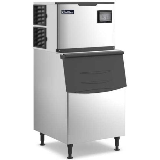 Coldline ICE550M-HA 30-inch modular ice machine with a 375-lb bin, perfect for large restaurants and hotels. It produces up to 550 lbs of half-cube ice daily, ensuring a consistent supply for high-demand operations.