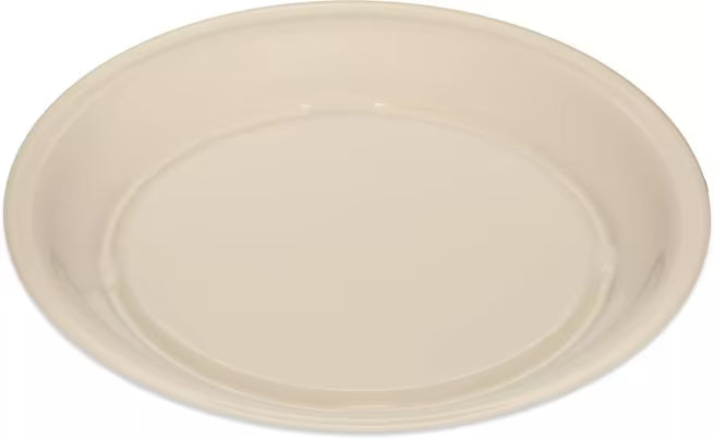 Serve meals with confidence using the KL20025 Tan Melamine Dinner Plate. This 9 Inch break resistant plate is ideal for restaurants, cafeterias, healthcare facilities, catering services, and home dining.