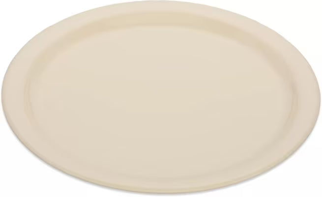 Serve meals with confidence using the KL20025 Tan Melamine Dinner Plate. This 9 Inch break resistant plate is ideal for restaurants, cafeterias, healthcare facilities, catering services, and home dining.