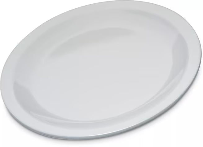 Serve desserts and appetizers with confidence using the KL20402 White Melamine Pie Plate. This 6.5 Inch break resistant plate is ideal for restaurants, bakeries, catering services, cafes, and home dining.