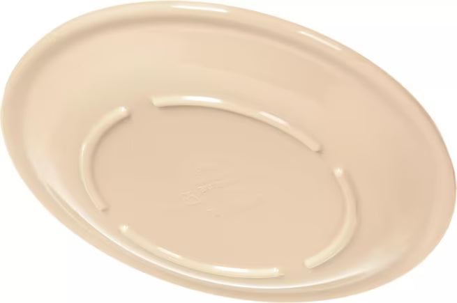 Serve bread, desserts, and appetizers with confidence using the KL20525 Tan Melamine Bread & Butter Plate. This 5.5 Inch break resistant plate is ideal for restaurants, hotels, catering services, and home dining.
