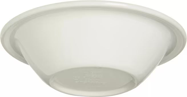 Serve fruit, desserts, and side dishes with confidence using the KL80002 White Melamine Rimmed Fruit Bowl. This 5 oz break resistant bowl is ideal for restaurants, cafeterias, catering services, and home dining.