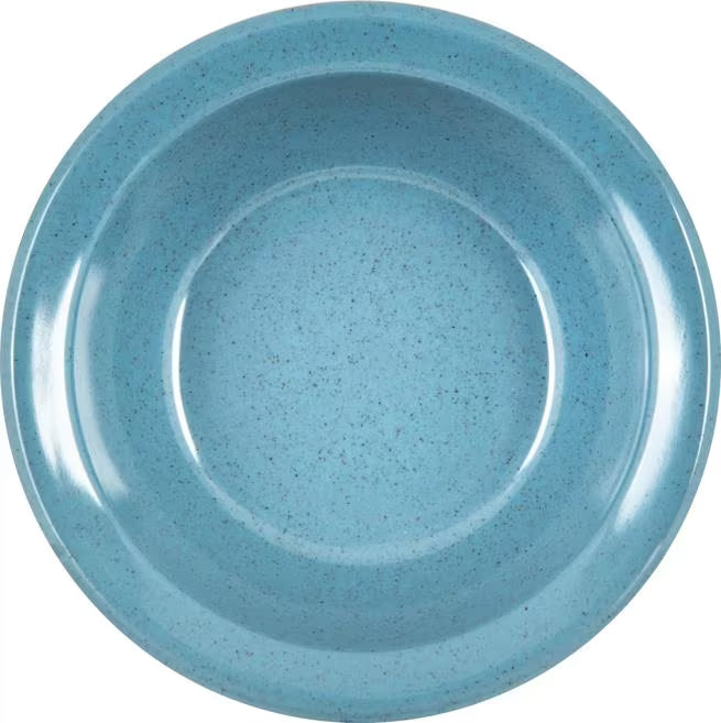 Serve fruit, desserts, and side dishes with confidence using the KL92892 Sandshade Melamine Rimmed Fruit Bowl. This 4.75 oz dishwasher safe, break resistant bowl is ideal for restaurants, cafeterias, catering services, and home dining.
