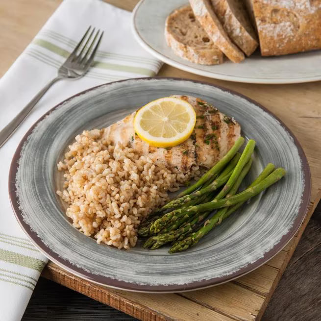 Serve meals with style using the 5400118 Smoke Melamine Dinner Plate. This 11 Inch break resistant plate features a rustic pottery inspired design, making it ideal for restaurants, catering, buffets, and home dining.