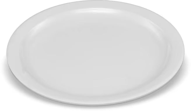 Serve sandwiches, desserts, and appetizers with the KL20102 White Melamine Sandwich Plate. This 7.25 Inch break resistant melamine plate is ideal for restaurants, cafeterias, catering services, and home dining.